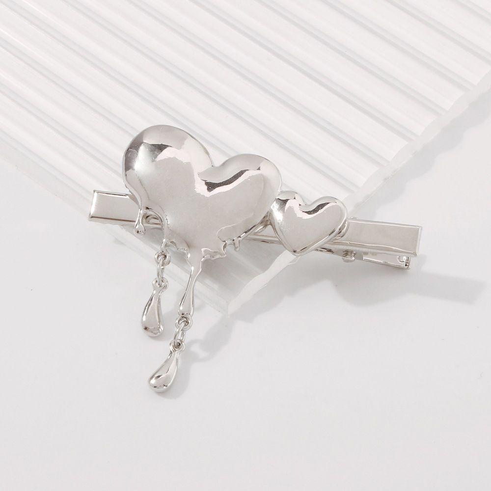 Kẹp Tóc Hình Trái Tim Bằng Hợp Kim Thời Trang VANES1