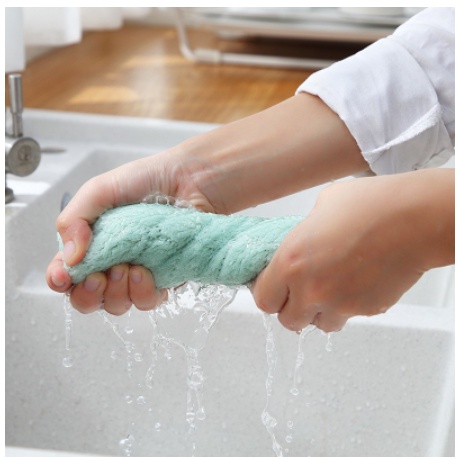 Khăn Lau Chén Bát Đủ Màu Đa Năng Siêu Thấm Hút Sợi Vải