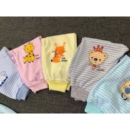 Quần chục dài kẻ nhỏ nỉ cotton cho bé trai, bé gái