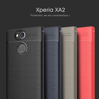 Ốp lưng silicon giả da Auto Focus Sony XA2