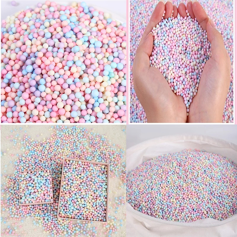 Túi 50g Hạt Xốp Màu Sắc Macaron 10g Dùng Để Trang Trí Hộp Quà