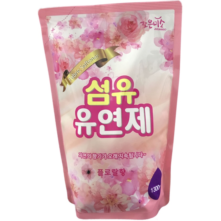 Nước Xả Vải Hanvit Hàn Quốc 1.3L Hương Ngàn Hoa - Mềm vải, Thơm bền lâu