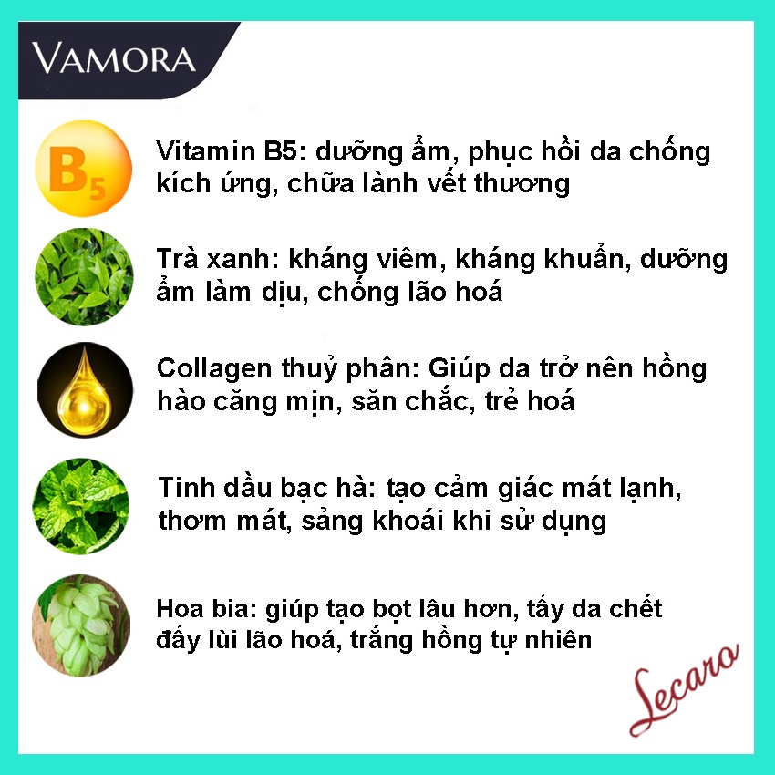 Dung Dịch Vệ Sinh Nam VAMORA MEN'S INTIMATE WASH Hương Nước Hoa, Bọt Vệ Sinh Nam Làm Sạch, Dưỡng Ẩm LECARO