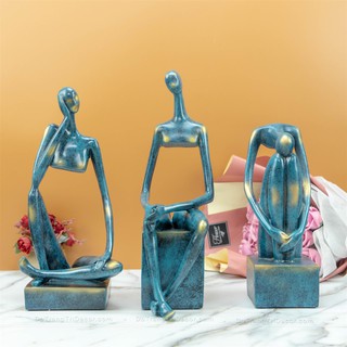 Bô 3 nhân vật trừu tượng Trang trí decor phòng khách