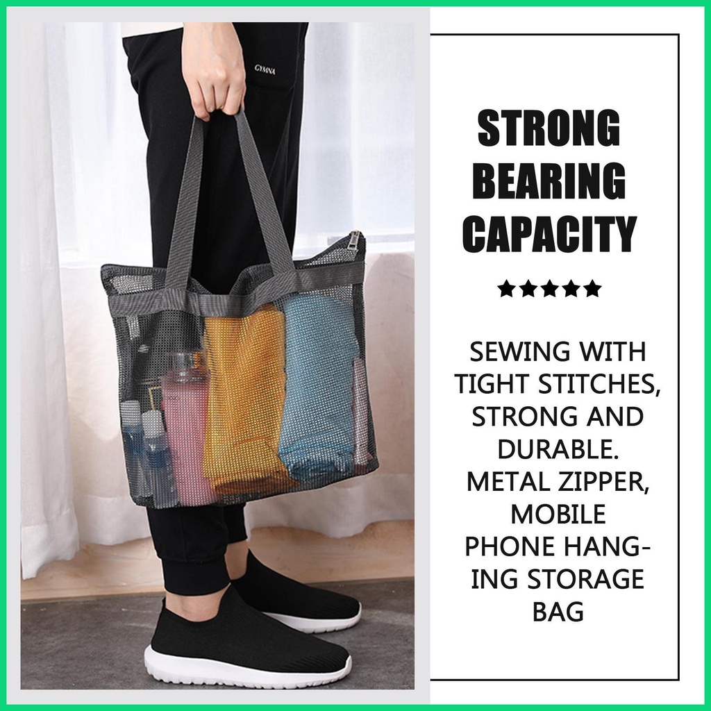Túi Lưới Tote Đựng Đồ Tắm Tập Gym / Đi Biển / Phòng Tắm Công Cộng Dorms jiwvn Jwvn