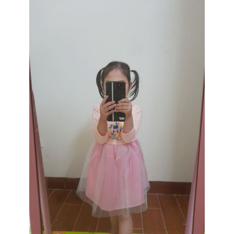 (3_6 tuổi) Váy đầm công chúa dài tay cực xinh cho bé gái