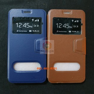 Bao da Samsung J4 2018 có đồng hồ xem giờ, chất liệu da sang trọng