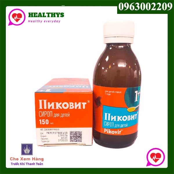 Siro Pikovit Tăng Đề Kháng, Giảm Biếng Ăn Của Nga 150ml