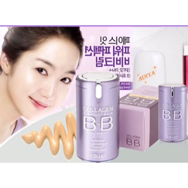 Kem nền  cellio bb collagen che khuyết điểm