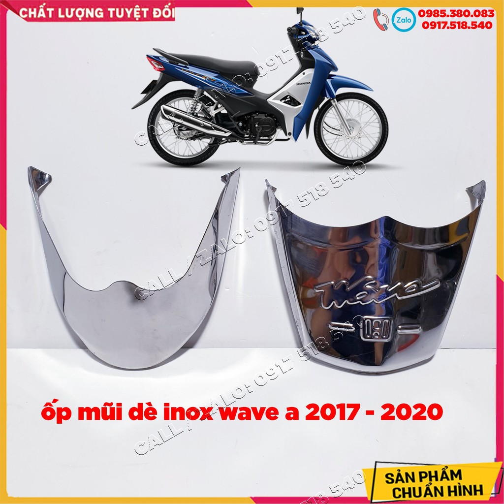 ✅ Ốp Mũi Dè Trước , Sau iNox Sh mode / Air Blade 2020 / Wave A / Wave Blade / Lead / Vision / Future Fi ( Gía 1 Cặp ) ✅