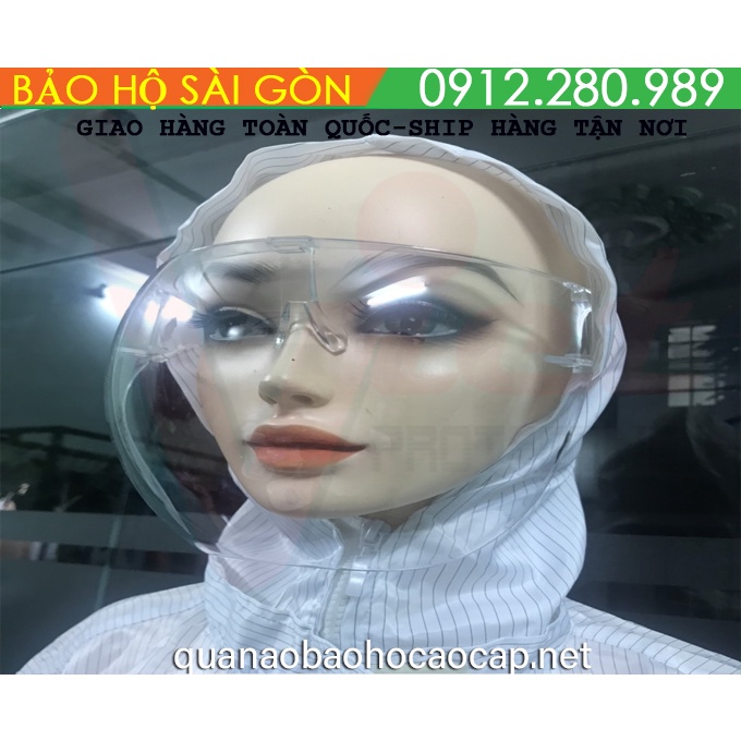 Kính Bảo Hộ Che Full Mặt, Kính Chống Giọt Bắn, Chống Bụi An Toàn Tuyệt Đối