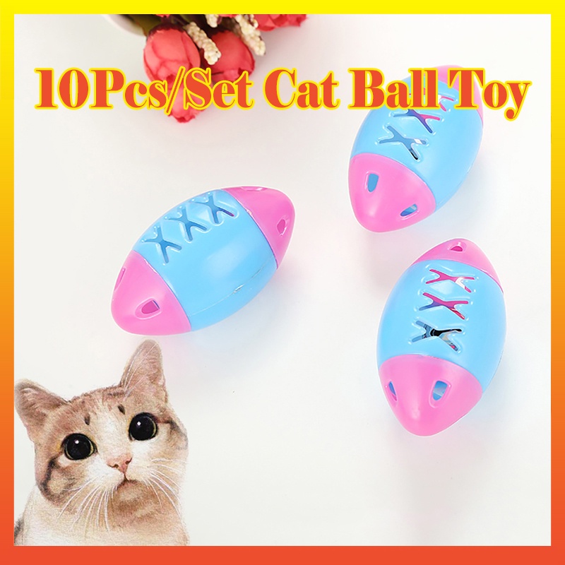 Set 10 Quả Bóng Nhựa Đồ Chơi Cho Mèo