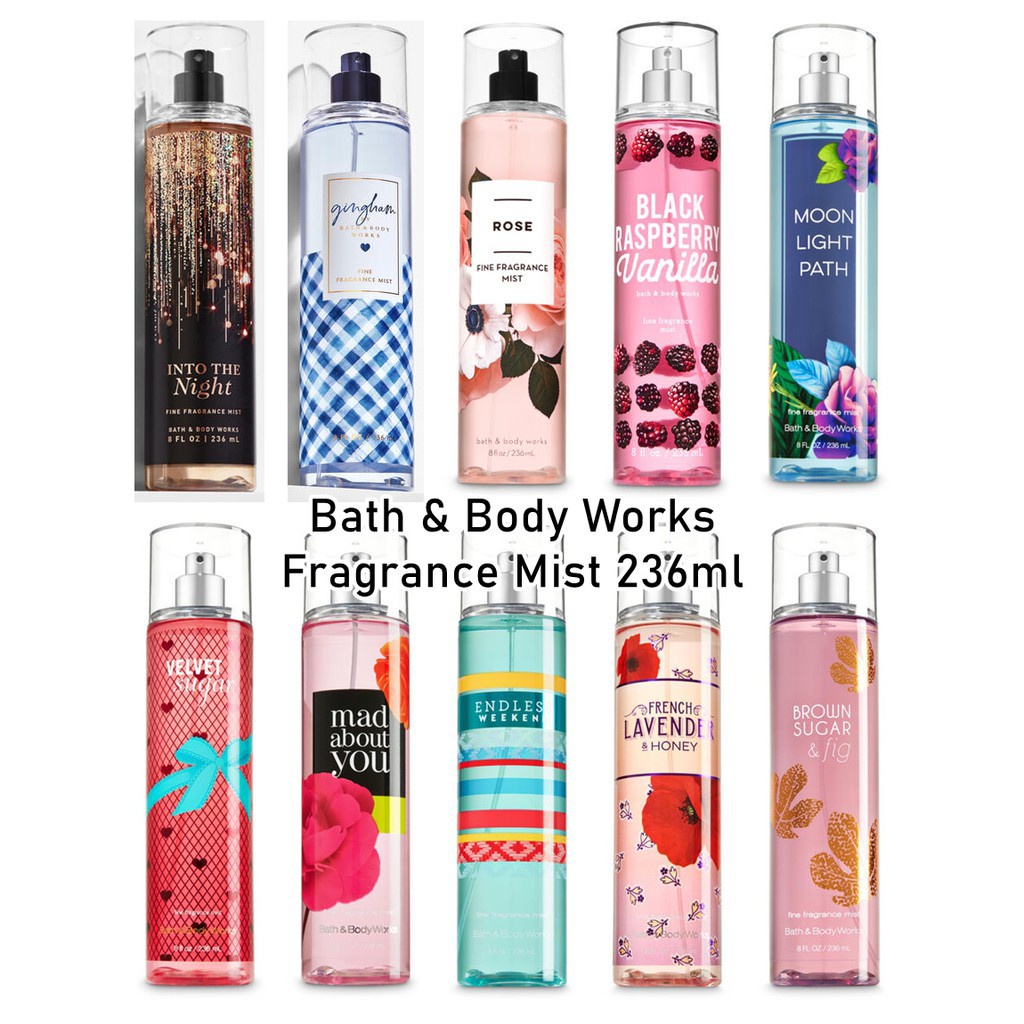 Xịt thơm body mist Victoria Secret, Bath And Body Works 33ml