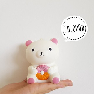 Squishy Gấu Cầm Donut - 10cm