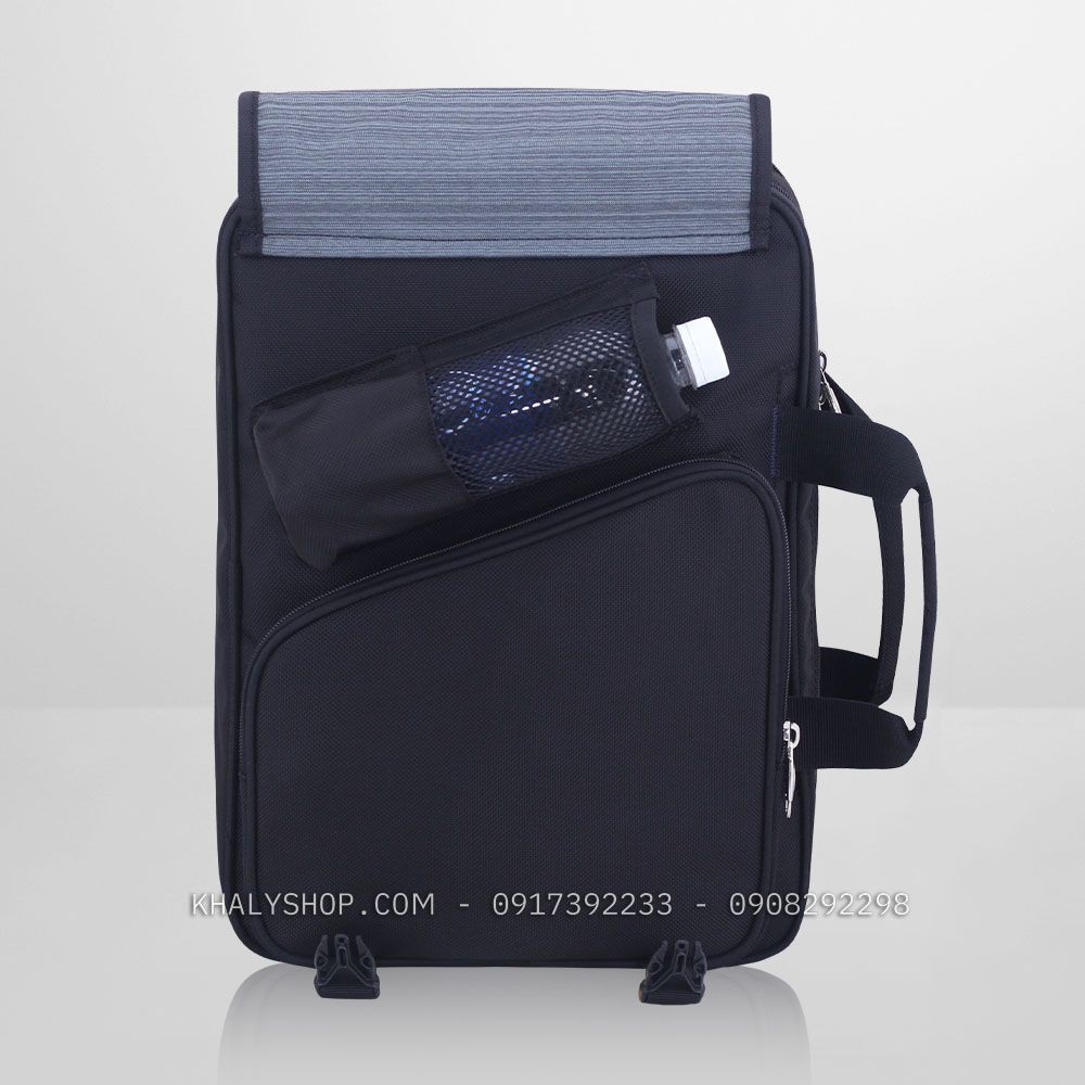 Balo , cặp đa năng học sinh cấp 2,3 thương hiệu Kim Long 201 màu đen - 735NBLKL201 ( 40x16x30cm ) | BigBuy360 - bigbuy360.vn