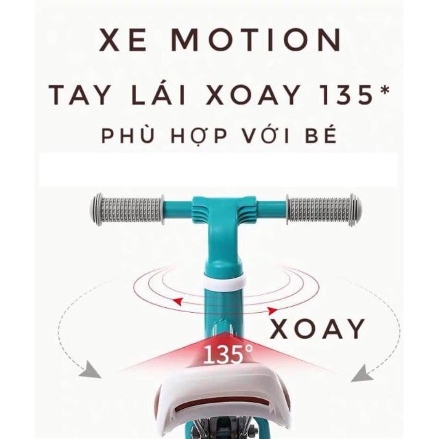 [HÀNG CHÍNH HÃNG] XE CHÒI CHÂN KẾT HỢP XE ĐẠP MOTION CHO BÉ