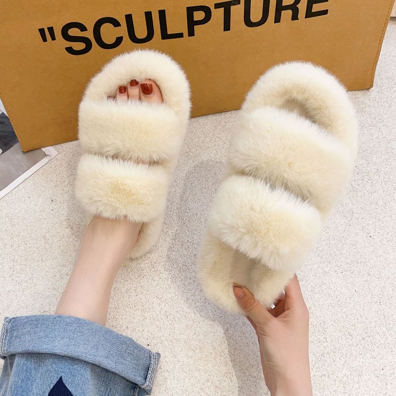 Dép Bông Dày Thời Trang Thu Đông 2022 Phong Cách Mới Cho Nữ