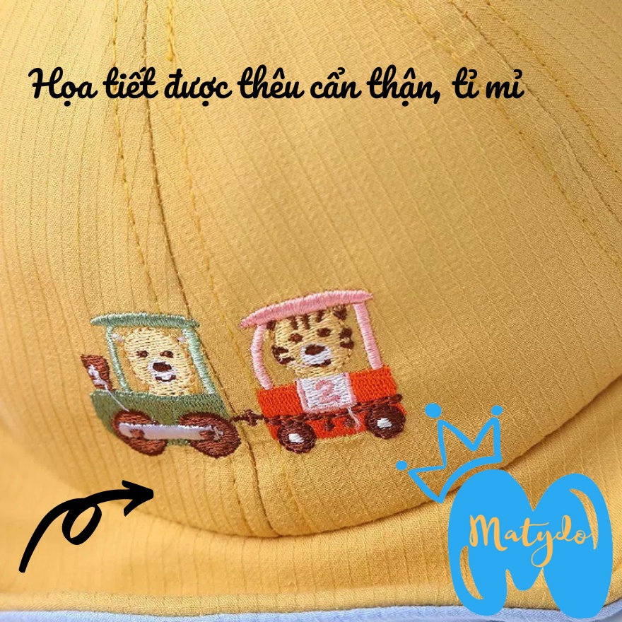 Mũ cho bé gái bé trai MATYDO nón lưỡi trai hình hổ đáng yêu phụ kiện trẻ em MU012