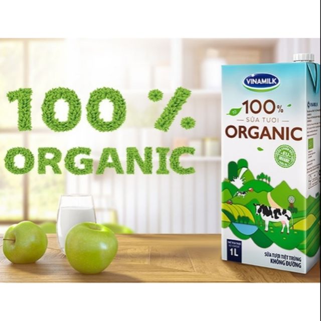 Sữa organic  vinamilk 180ml