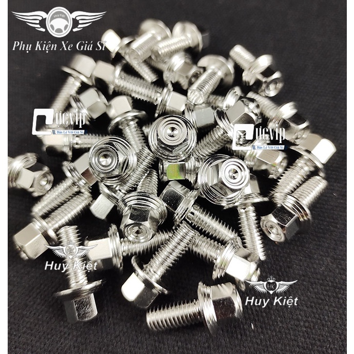 Ốc Salaya THÁI Inox 304 6Li15 Gắn Ốp Pô, Chụp Đích Pô, Bảng Tên Mọi Loại Xe MS5477