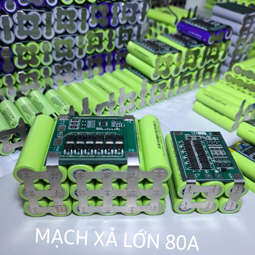 Bình pin 12V 15AH Xả cao 80A dùng cho xe điện trẻ em, quạt 12V, bình xịt thuốc, loa Bluetooth... Khối pin 3S 12.6V -LIMO