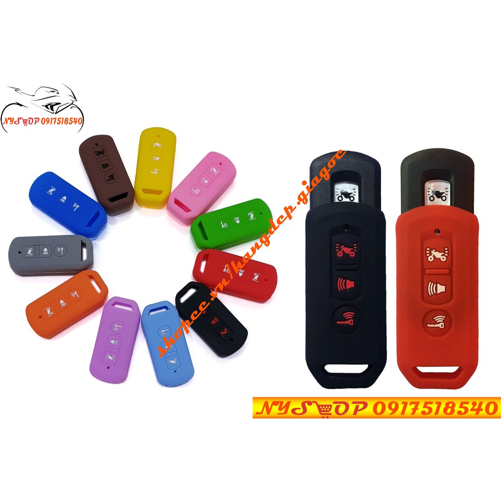 [Mã LIFEAUMAY giảm 10% tối đa 30k đơn 150k] Bọc (Bao) Silicon Cho Chìa Smartkey SH 2016-2020, sh mode,PCX