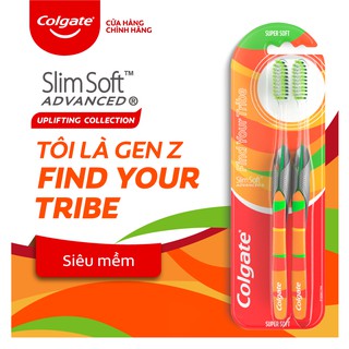 Bộ 2 bàn chải Colgate Slimsoft GenZ 4 cá tính – Find your Tribe