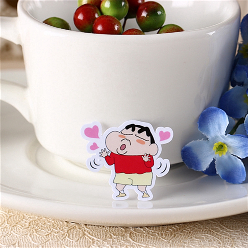 ❀ Crayon Shin-chan Q-1 Giấy và decal dán tường❀ 40Pcs/set Anime Album Scrapbooks Mixed DIY Decor Stickers ML07421