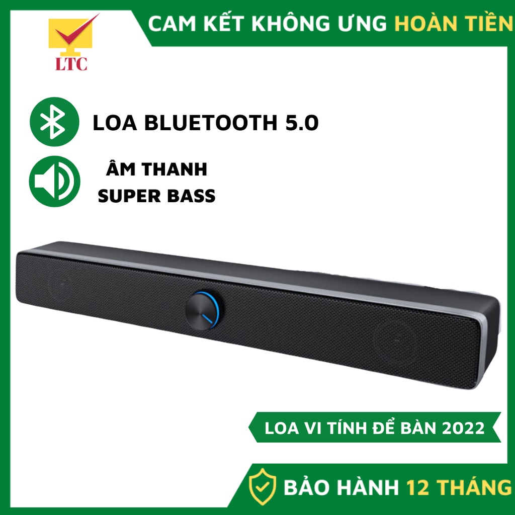 Loa vi tính để bàn có bluetooth cao cấp LTC V-193 thiết kế dạng soundbar hiện đại, âm thanh SUPER BASS nghe nhạc cực đã