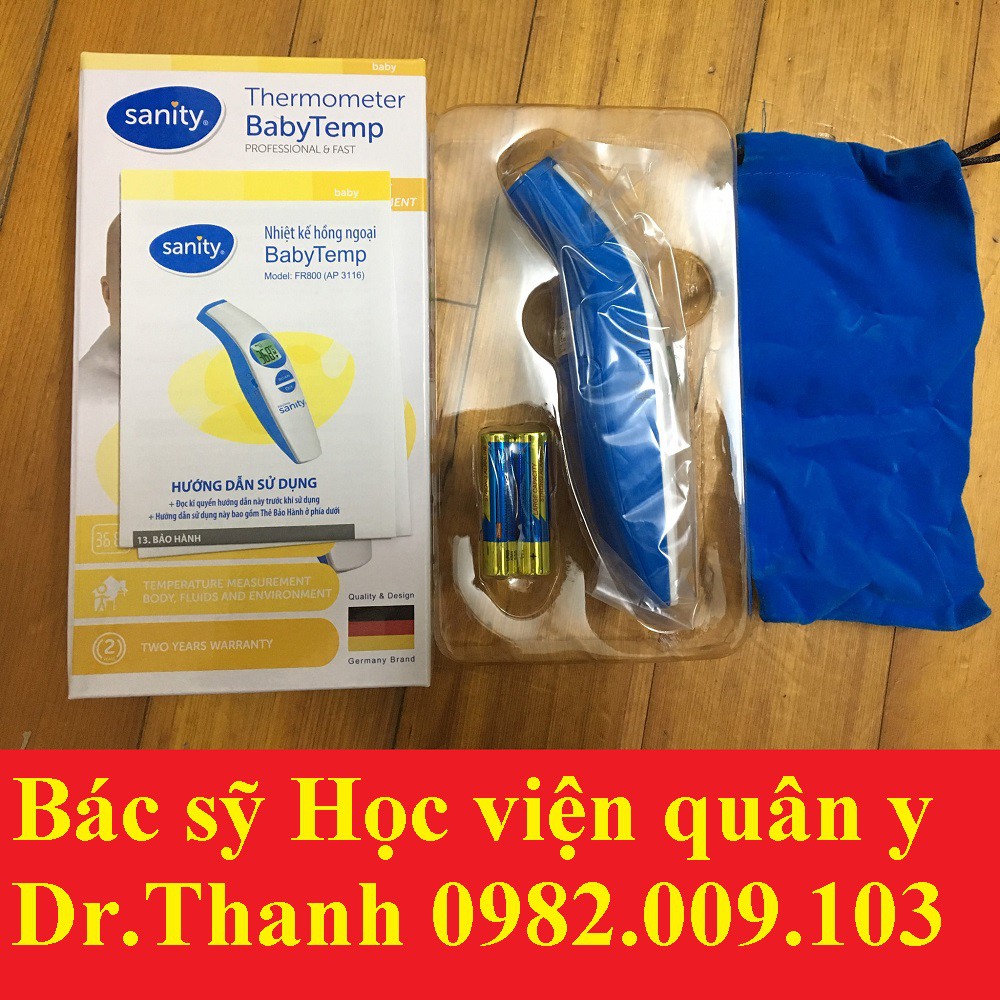 Nhiệt kế đo trán 3 chức năng Sanity - Ba Lan - Cam kết hàng chính hãng - Giá Ưu Đãi Vô Địch