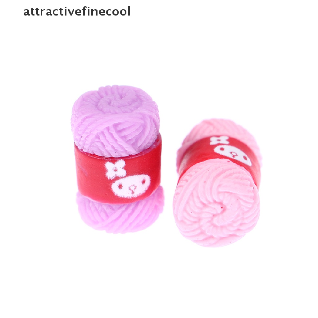 Set 5 Quả Bóng Len Mini Tỉ Lệ 1: 12 Dùng Để Trang Trí Nhà Búp Bê