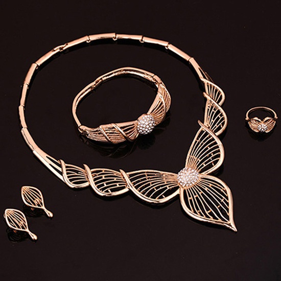 Bộ Trang Sức Mạ Vàng KC Phong Cách Công Chúa Thời Trang