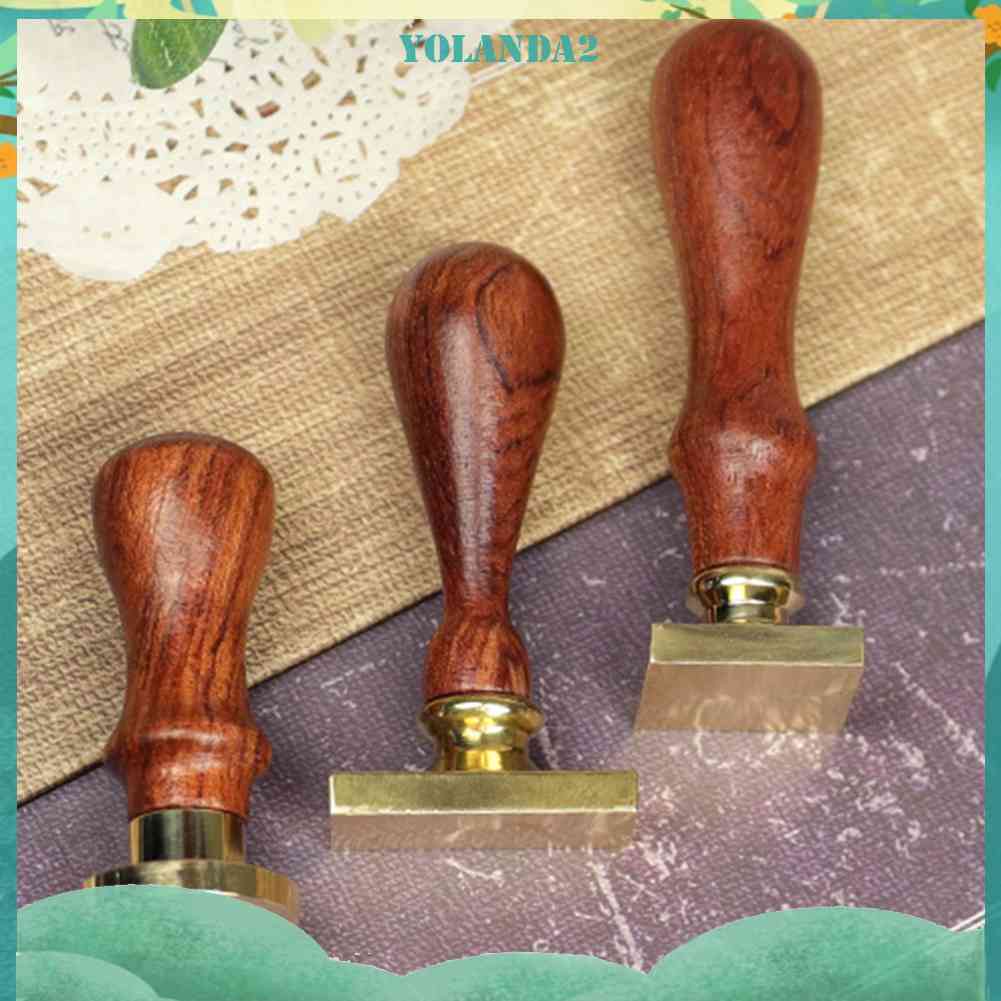 Con Dấu Tay Cầm Gỗ Khắc Hình Hoa Hồng Kiểu Cổ Điển