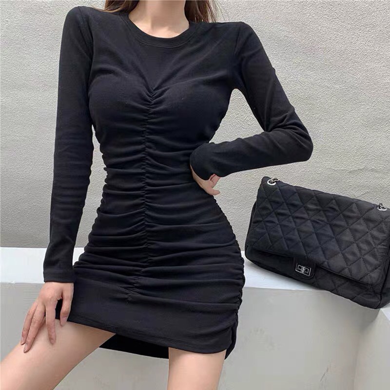 Đầm body len tăm thun gân chạy dọc, đầm dự tiệc,chất len tâm siêu đẹp siêu tôn dáng (ảnh thật trải sàn)