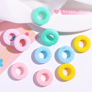 Charm viên kẹo sáo tròn bạc hà Mint B81 /Nguyên liệu làm phụ kiện handmade vòng tay / resin