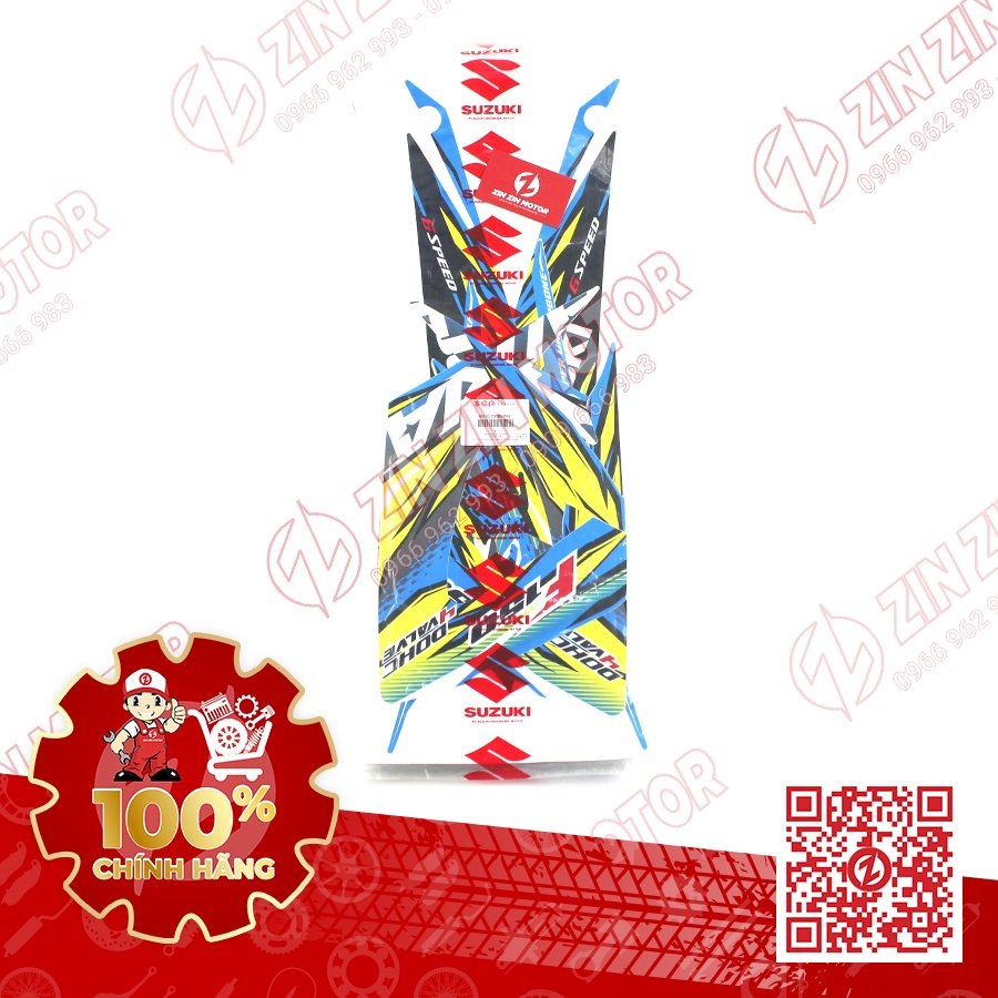 Tem Raider Xăng Cơ Xanh GP 68000-25G60-PKZ Chính Hãng Suzuki