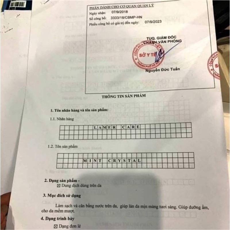 Tinh thể bạc hà ( toner) se khít lỗ chân lông lamer care -dr.Lacir | BigBuy360 - bigbuy360.vn