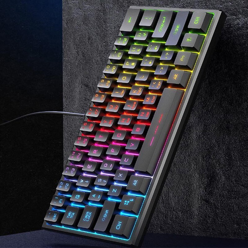 Bàn Phím Cơ Máy Tính FV-61 Led RGB 3 Chế Độ Khác Nhau Chơi Game Dùng Văn Phòng Cực Đã