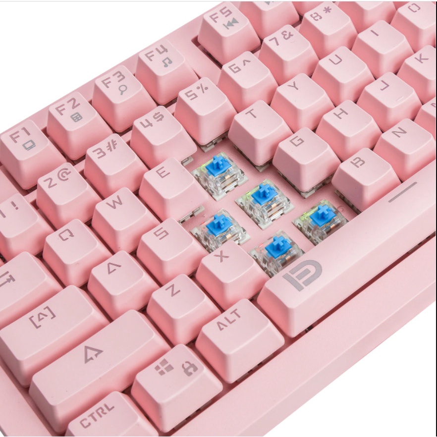 Bàn Phím Cơ Máy Tính Màu Hồng FD IK619 HJK 900 Chơi Game Dùng Văn Phòng cực mượt APELE