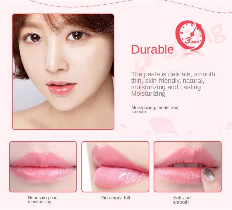 [Hàng mới về] Mặt nạ môi để qua đêm dưỡng ẩm cải thiện làm mờ đường viền thâm môi hiệu quả