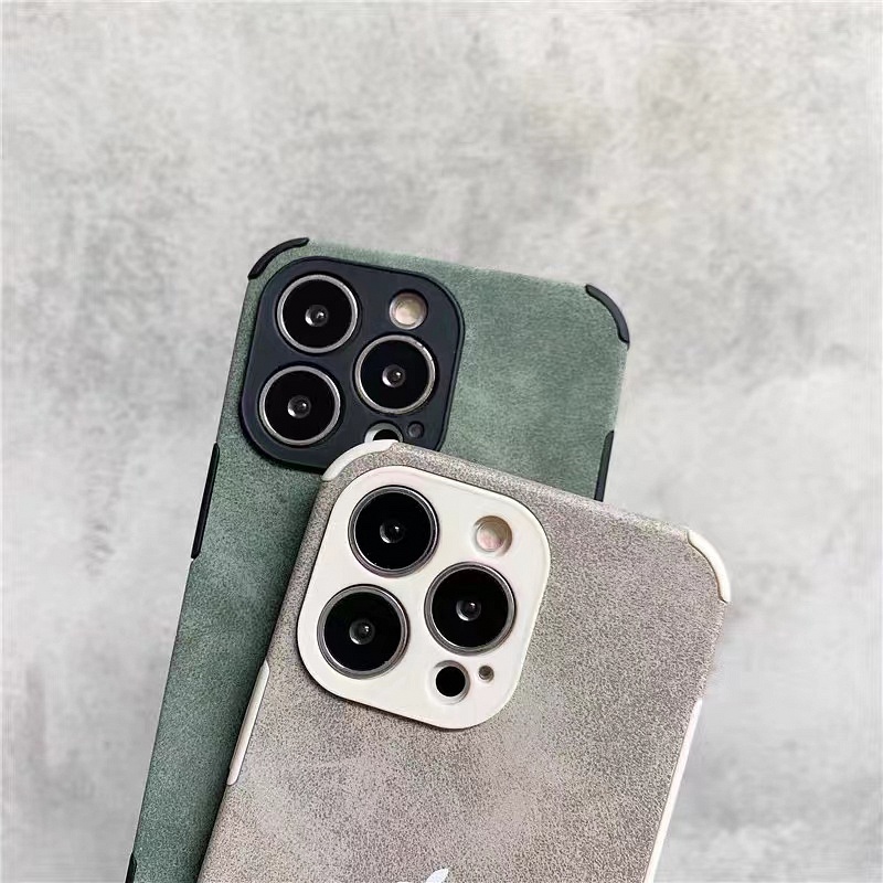 Ốp Điện Thoại Da Mềm Chống Sốc Chống Rơi Cho iPhone 14 13 12 11 Pro Max XS XR X 8 7 6 6S Plus + SE 2020