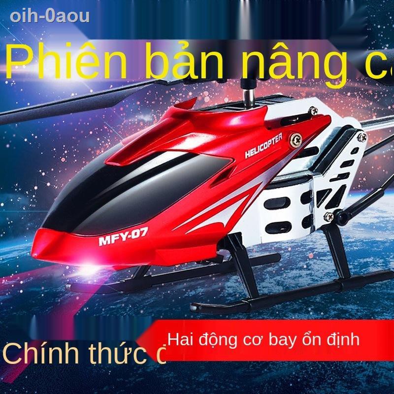Máy bay trực thăng mô hình điều khiển từ xa bằng hợp kim, món quà đồ chơi trẻ em cho cậ