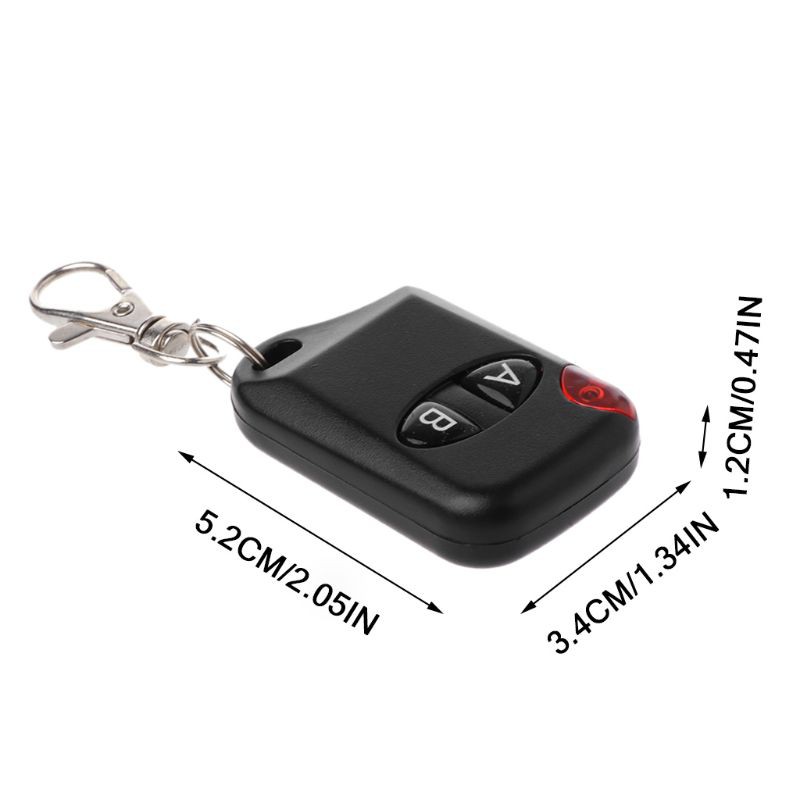 Remote Control 433MHz Wireless Duplicator 2 Button Metal Clone Controller Auto