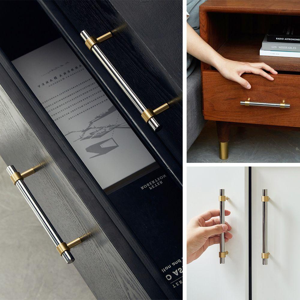 PINEVN Tay Nắm Cửa Tủ Bằng Thép Không Gỉ Màu Bạc