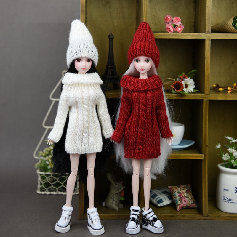 Đôi Giày Vải Xinh Xắn Cho Búp Bê Tỉ Lệ 1/8 3.5Cm