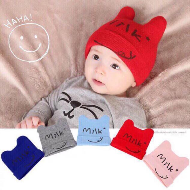 Mũ len giữ ấm cho bé dễ thương nhiều màu sắc