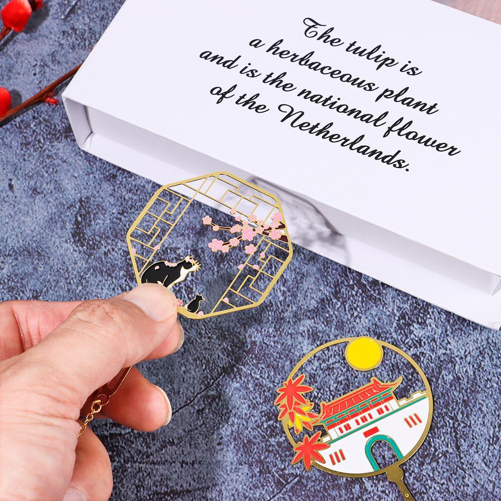 PISTA Thẻ Đánh Dấu Trang Sách Bằng Đồng Thau Hình Cánh Thiên Thần