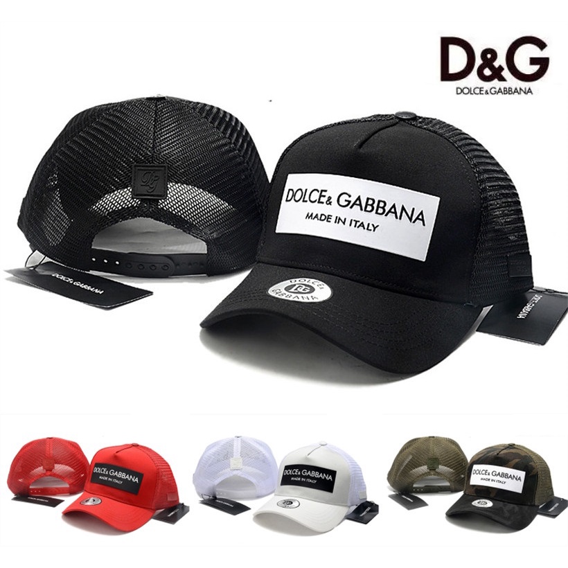 DOLCE & GABBANA Nón Lưỡi Trai Phối Lưới Thời Trang Mùa Hè 2022 Cho Nam Và Nữ