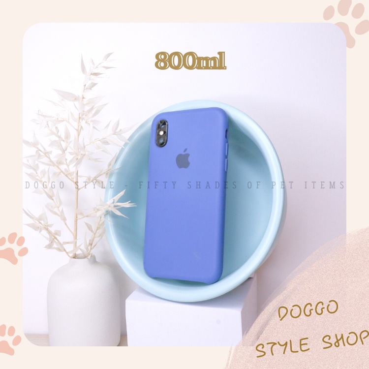 Bát Ăn Chống Gù Cho Chó Mèo DOGGOSTYLE Chất Liệu Sứ Cao Cấp Kèm Khung Sắt Nhám Vàng Trọng Lượng 400g 850g