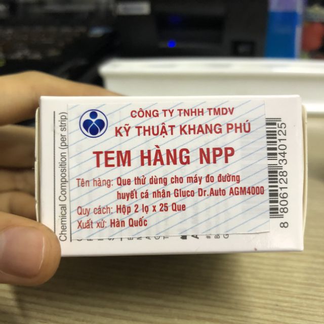 Que thử đường huyết Gluco Dr Auto